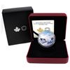 Image 1 : 2018 $30 Arctic Animals & Northern Lights - Snowy Owl Fine Silver Coin w/ Selective Colour (Tax Exem