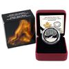 Image 1 : 2014 $20 A Story of the Northern Lights-Howling Wolf Fine Silver w/ Selective Hologram Colour (Tax E