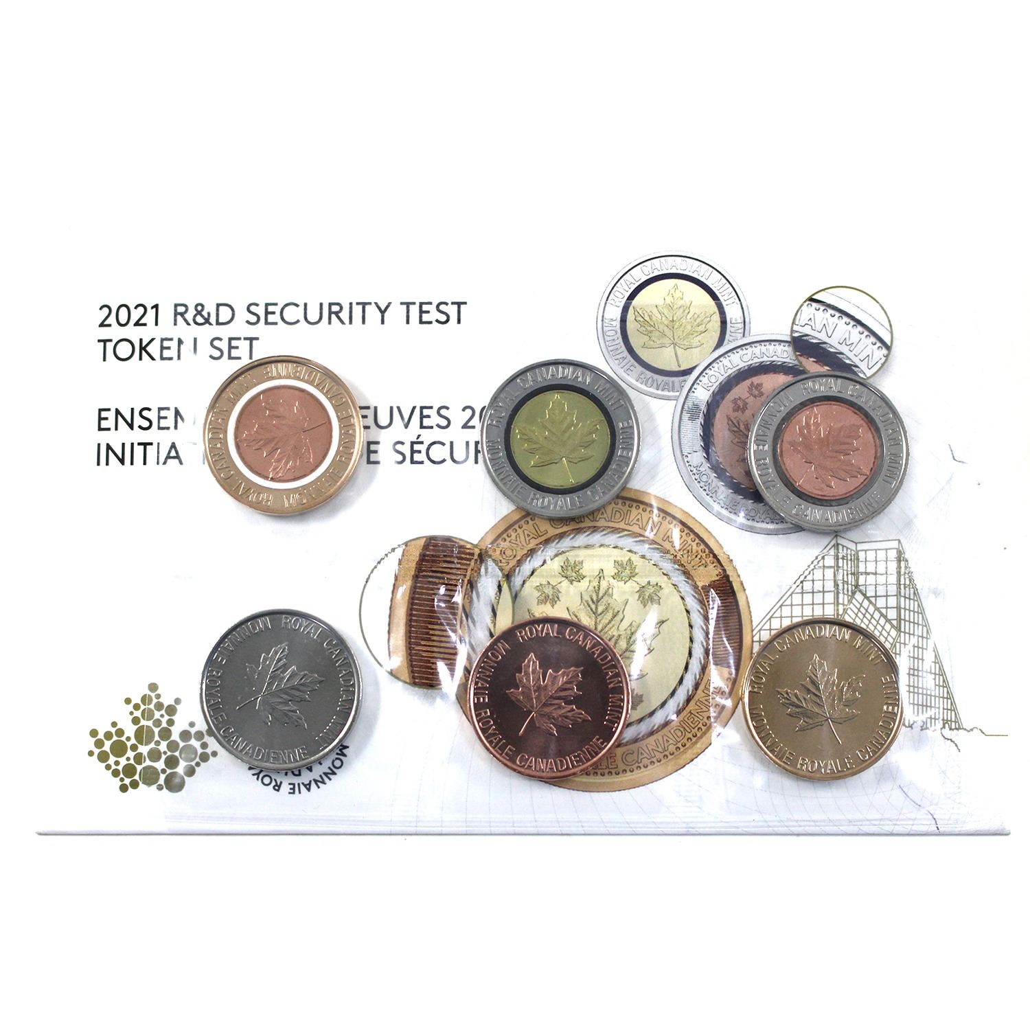 2021 Canada 6-piece R&D Security Test Token Set