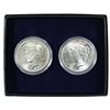 Image 1 : America's Last Circulating Silver Dollar 1925 & 1926 Peace Dollar Set from GovMint