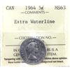 Image 1 : 1964 Canada 5-cent Extra Waterline ICCS MS63