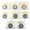 Image 2 : 1963-1997 Canada 50-cent ICCS MS63/64 & MS66 NBU. 8pcs
