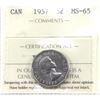 Image 1 : 1957 Canada 5-cent ICCS MS65
