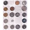 Image 1 : Estate Lot of 56x Mixed Tokens & Trade Dollars in Plastic Pages. 56pcs