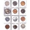Image 2 : Estate Lot of 24x Miscellaneous Medallions & Tokens in Plastic Pages. 24pcs