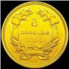 Image 2 : 1854 $3 Gold Piece ABOUT UNCIRCULATED
