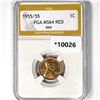 Image 1 : 1955/55 Wheat Cent PGA - MS64 RED, DDO