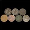 Image 2 : (7) Large Cents NICELY CIRCULATED