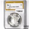 Image 1 : 1881-S Morgan Silver Dollar PGA - MS64 DMPL
