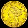 Image 1 : 1902 $2.50 Gold Quarter Eagle UNCIRCULATED