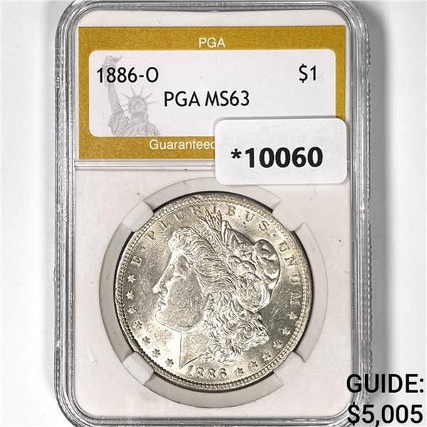1886-O Morgan Silver Dollar PGA - MS63