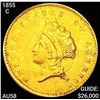 Image 1 : 1855-C TY2 Rare Gold Dollar CHOICE AU