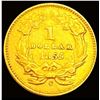 Image 2 : 1855-C TY2 Rare Gold Dollar CHOICE AU
