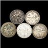 Image 2 : (5) 1892 Columbia Half Dollars CLOSELY