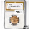 Image 1 : 1870 Two Cent Piece PGA - MS66+ RED