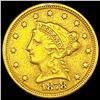 Image 1 : 1878 $2.50 Gold Quarter Eagle LIGHTLY CIRCULATED