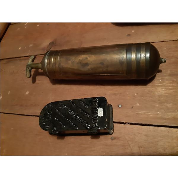 Antique Brass Fire Extinguisher Cat B
