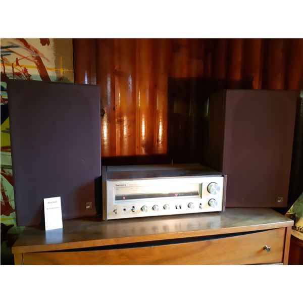 Technics Stereo Receiver & Kef Speakers Cat C