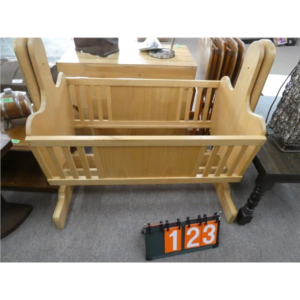 Home Made wooden cradle needs mattress