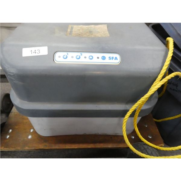 Portable electric septic tank great for trailers