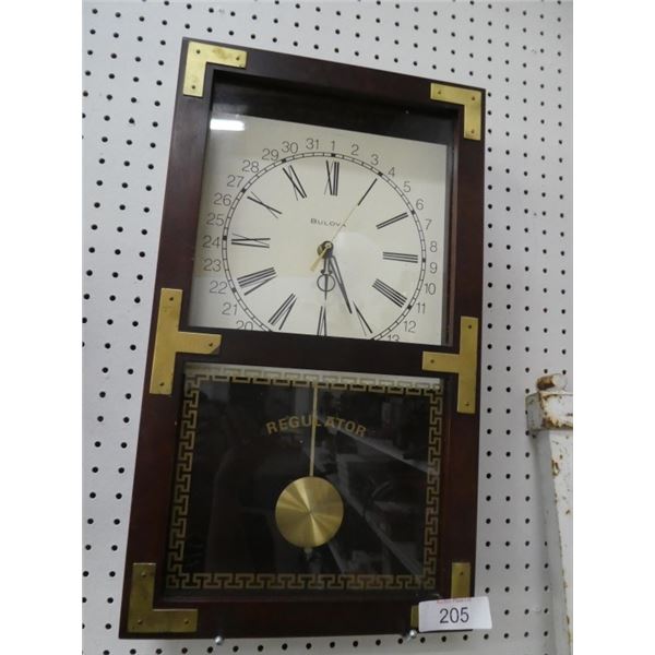 Bulova Regulator pendulum Wall clock