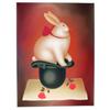 Image 1 : Igor Galanin, Rabbit in Hat, Serigraph 