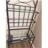Image 2 : metal and glass wine hutch, excellent condition