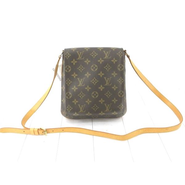 Louis Vuitton Brown Monogram Canvas Leather Salsa PM Long Strap Bag