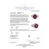 Image 5 : 7.49 ctw Oval Mixed Rubellite And Round Brilliant Cut Diamond Ring - 18KT White