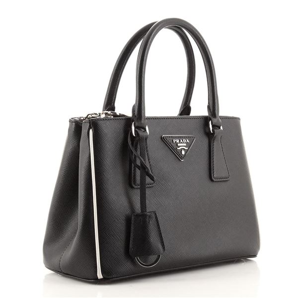 Prada Galleria Double Zip Tote Saffiano Leather Small