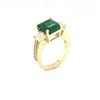 Image 3 : 5.50 ctw Emerald and Diamond Ring - 14KT Yellow Gold