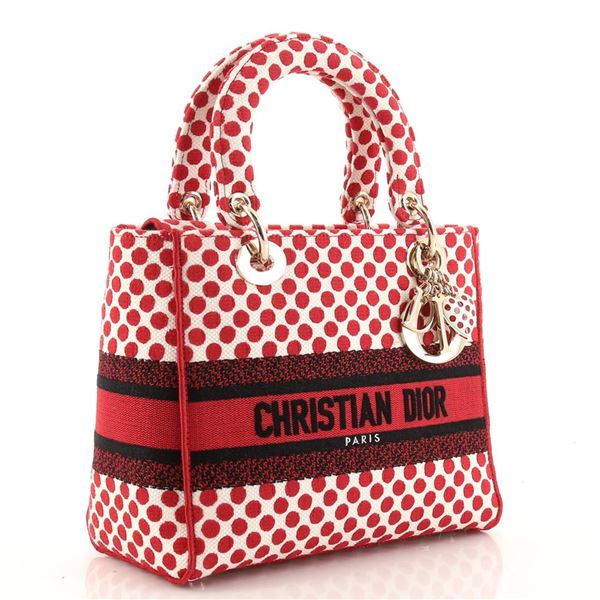 Christian Dior DiorAmour Lady D-Lite Bag Printed Canvas Medium
