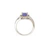 Image 4 : 14KT White Gold 1.92 ctw Tanzanite and Diamond Ring