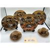 Image 1 : Antique Japanese Royal Satsuma Meiji Period 1868-1912 Plates Teacups and Saucer Lot