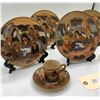 Image 2 : Antique Japanese Royal Satsuma Meiji Period 1868-1912 Plates Teacups and Saucer Lot