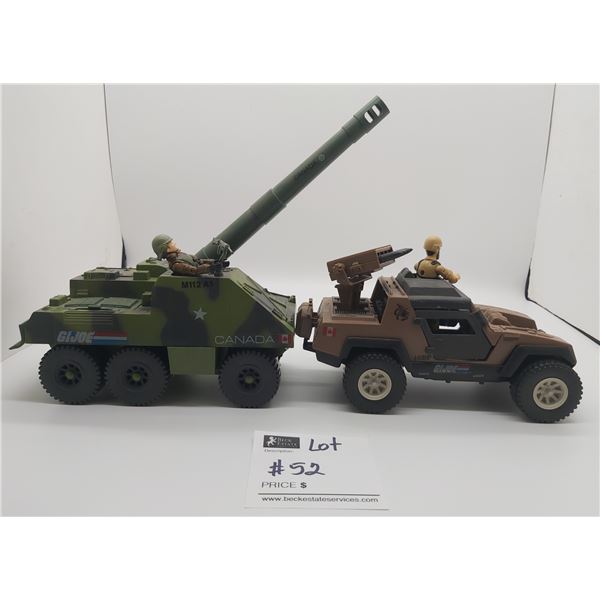 Pair of Vintage GI Joe Vehicles Thunder V1 1984 and GI Joe Clutch 1984