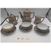 Image 2 : Japanese Naked Geisha Tea Set With Three Cups and Saucers Teapot Plus Cream and Sugar Bowls