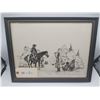 Image 1 : Six Wonderful Framed Drawings by Artist Steven Spisak 1974 of Louis Riel