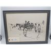 Image 6 : Six Wonderful Framed Drawings by Artist Steven Spisak 1974 of Louis Riel