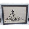 Image 8 : Six Wonderful Framed Drawings by Artist Steven Spisak 1974 of Louis Riel