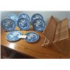 Image 3 : Vintage Blue Willow Transferware Plates Made in Japan Blue and White