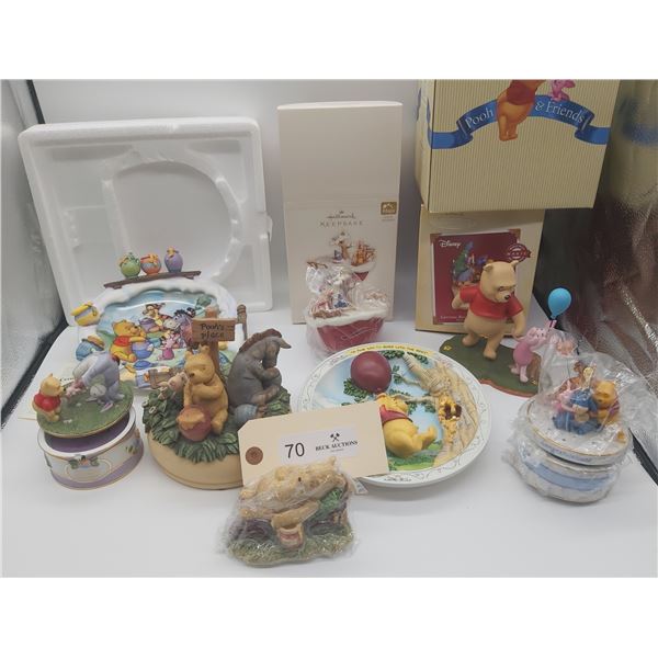 Great Set of Highly Collectible Disney Hallmark Keepsake Winnie The Pooh Pieces