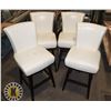 Image 1 : SET OF 4 MATCHING  BAR HEIGHT CHAIRS