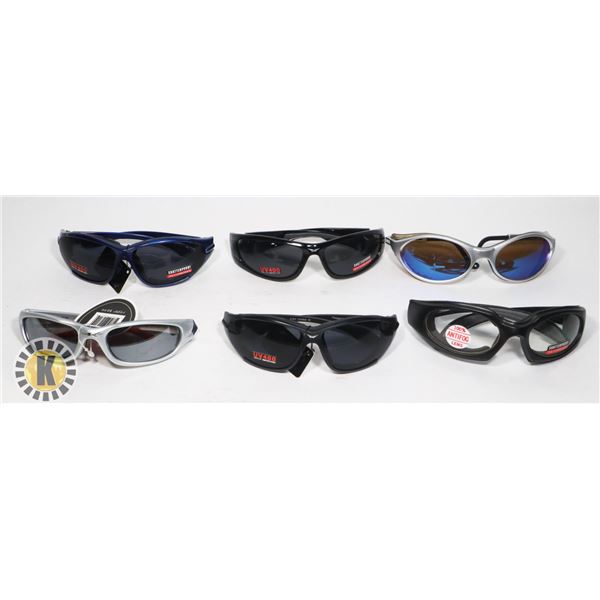LOT OF 6 RIDING GLASSES