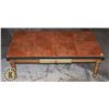 Image 1 : TILE TOP COFFE TABLE (16" T X 24"W X 46"L)