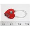 Image 1 : NEW HEART SHAPED DECORATIVE PASSWORD LOCK