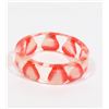 Image 1 : NEW FRUIT PRINT RESIN PINKY RING STRAWBERRY