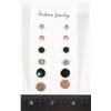 Image 1 : NEW 6 PAIRS OF RHINESTONE STUD EARRINGS