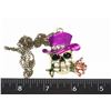 Image 1 : NEW RHINESTONE SKULL IN TOP HAT WITH ROSE IN