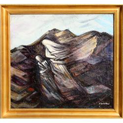 David Alfaro Siqueiros, Two Figures, Painting